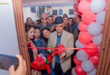 जिल्ला बचत संघको २० औं स्थापना दिवसको अवसरमा नवनिर्मित भवन बागमती प्रदेश प्रथम मूख्य मन्त्री श्री डोरमणी पौडेल ज्यू, बाट सु–सम्पन्न भयो ।